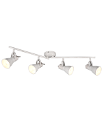 Σποτ Τετράφωτο 77xH17cm Λευκό Αντικέ 4xE14 Trio Lighting Steam 813400427