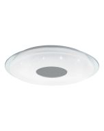 Πλαφονιέρα Οροφής Λευκή 45xH8cm LED 2700-6500Κ 540lm Εφαρμογή-Τηλεχειριστήριο  Eglo Lanciano 900083