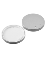 SET OF SILVER PLASTIC END CAPS FOR PROFILE P66, 2 PCS WITHOUT HOLE ACA EP66