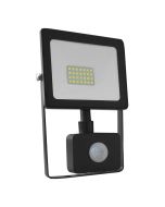 BLACK SENSOR LED SMD FLOOD LUMINAIRE IP66 20W 4000K 1700Lm 230V RA80 ACA Q2040S