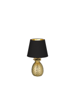 Pineapple Πορτατίφ με Μαύρο Καπέλο και Χρυσή Βάση Trio Lighting R50421079