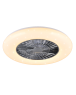 Ανεμιστήρας Οροφής Χρωμέ 59cm Led 39,6w 3000-6500K 3900lm Trio Lighting Visby R62402106