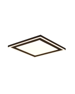  Πλαφονιέρα Οροφής Μοντέρνα Πλαστική LED 16w 3000K 2300lm 33x33cm Μαύρο Trio Lighting Carus R67213332