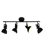 Σποτ Τετράφωτη Ράγα L79cm 4xE14 Black Matt Trio Lighting Gina R80154032