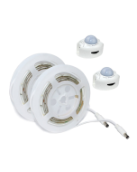 LED SMD BED STRIP KIT 2X1.2M IP65 4000K WITH 2 SENSORS & 12V DC PLUG DRIVER ACA SLIPO2