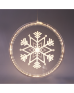 "3D ACRYLIC SNOWFLAKE", 36 WW LED ΣΤΑΘ. IP20 21X21.6CM, USB ΚΑΛ. ΤΡΟΦΟΔ. ACA X083612510