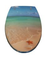 ΚΑΠΑΚΙ WC STARFISH SAND 36(φ)x43(μ) San Lorentzo 8040