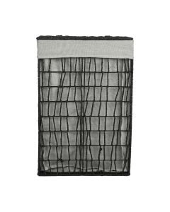 Καλάθι Απλύτων 2 Θέσεων Μαύρο 37x22x55cm Estia Home Art Nest 02-28077