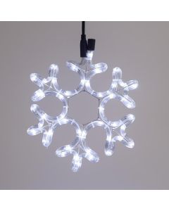 ΧΙΟΝΟΝΙΦΑΔΑ, ΛΕΥΚΗ, LED, ΜΕ 2m ΦΩΤ/ΝΑ, 25x25cm,IP44 600-20008