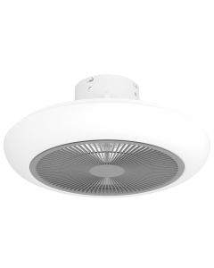 Ανεμιστήρας Οροφής Ø45,5x20cm Led 3*8,5w 3300lm tunable 2700-6500K AC 35w 220-240V,50Hz  5 Ταχύτητες Λευκό-Γκρι Eglo Sayulita 35093