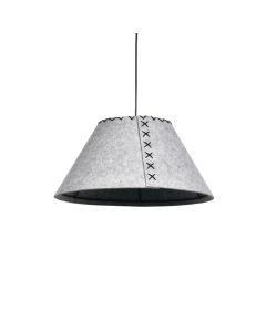 Φωτιστικό Κρεμαστό Γκρι 1xE27 Pendant Light D:43x25cm Acoustic Light 4060