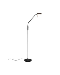 Φωτιστικό Δαπέδου Black Mat 25xH145cm Led 12w 2300-3000-4000K 1400lm Trio Lighting  Monza 423310132