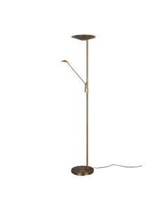 Φωτιστικό Δαπέδου Old Brass 30xH180cm Led 30w 2700-3000-4000K 3500lm Trio Lighting Brantford 425610204