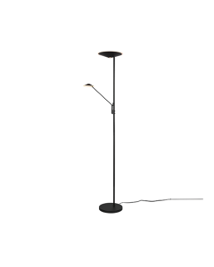 Φωτιστικό Δαπέδου Black Mat 30xH180cm Led 30w 2700-3000-4000K 3500lm Sensor Dimmer Trio Lighting Brantford 425610232