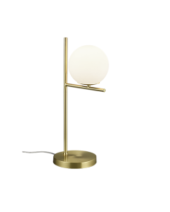 Φωτιστικό Πορτατίφ Επιτραπέζιο Brass Matt 18xH52cm 1xE14 Trio Lighting Pure 502000108