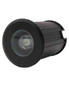 ΦΩΤΙΣΤΙΚΟ ΔΑΠΕΔΟΥ ΕΞΩΤΕΡΙΚΟ LED 3W IP65 85-265V Φ62mm ΜΑΥΡΟ PRO ARTE ILLUMINA Eurolamp 145-52550