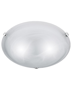 Πλαφονιέρα Οροφής 40xH10cm 2xE27 Nickel Matt Trio Lighting Adrian 6105021-01