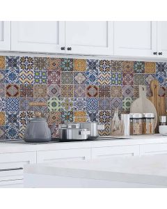 Azulejos XL πλάτη προστασίας τοίχων κουζίνας και μπάνιου (67602) Ango