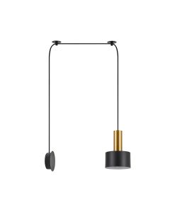 SE21-GM-4-NM1W-MS1 ADEPT TUBE Gold Matt Wall Lamp Black Metal Shade+ HOMELIGHTING 77-8829