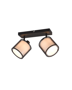 Σποτ Δίφωτο 32xH19cm 2xE14 Μαύρο Trio Lighting Burton 811400232