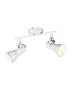 Σποτ Δίφωτο 30xH22cm Λευκό Αντικέ 2xE14 Trio Lighting Steam 813400227