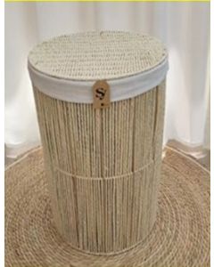 Σετ 3 Καλάθια με Καπάκι Bamboo Φυσικό Χρώμα 40x54cm,34x48cm,28x42cm Etoile AB-019