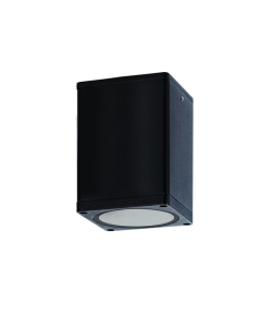 E27 PAR30 SQUARE CEILING LUMINAIRE 230V AC SAND BLACK IP65 MAX.35W ACA LG2402E27B