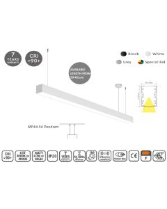MP44.56P-143-S-3-O-OF-WH Linear Profile Lighting Ceiling 44.5x56mm 143cm HOMELIGHTING 77-21462