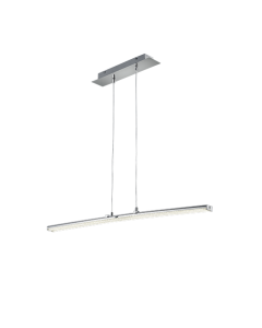 Φωτιστικό Κρεμαστό Ράγα Χρωμέ L140xH150cm LED 2x8w 2x800lm 4000K Trio Lighting Spread R32552100