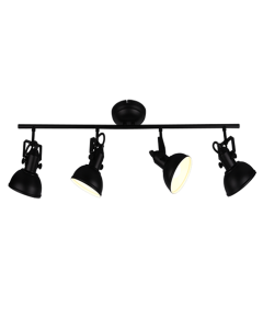 Σποτ Τετράφωτη Ράγα L79cm 4xE14 Black Matt Trio Lighting Gina R80154032