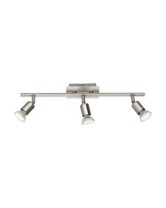 Nimes Τριπλό Σποτ με Ντουί GU10 σε Ασημί Χρώμα Trio Lighting R82943107