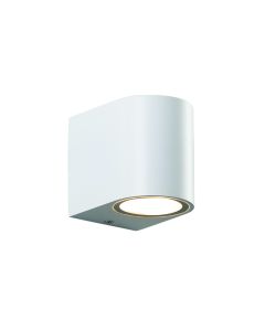 GU10 WALL LUMINAIRE  PLASTIC 230V AC WHITE IP65 MAX 3W LED ACA SL8210GU10W