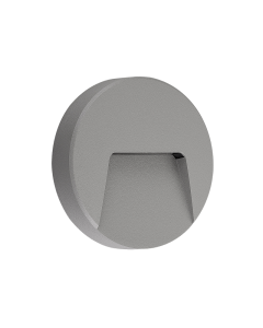 LED WALL ROUND LUMINAIRE GREY 230V AC IP65 3W 3000K 200LM RA80 ACA SLIM41