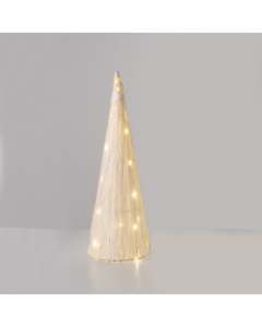 "WHITE PAPER CONE TREE" 30 MINI WW LED ΛΑΜΠ. ΜΠΑΤ. 3ΧΑΑ,IP20 Φ20.5X60cm ACA X113011322