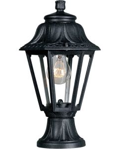 FUMAGALLI ΚΟΛΩΝΑΚΙ ΔΑΠΕΔΟΥ MIKROLOT ANNA ΜΑΥΡΟ ΕΞΑΓΩΝΟ 220x385mm Ε27 Eurolamp 145-26002