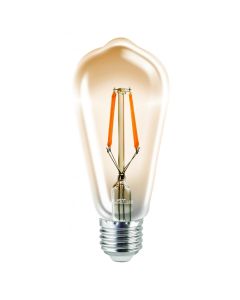 Λαμπτήρας 64x146mm ST64 E27 Led Filament Dimmable Amber 10w 3000K 1100lm Just Led B276410301