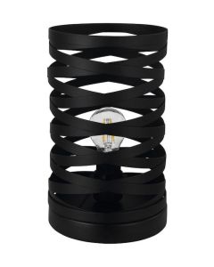 Eglo Cremella Επιτραπέζιο Διακοσμητικό Φωτιστικό με Ντουί για Λαμπτήρα E27 σε Μαύρο Χρώμα 99506