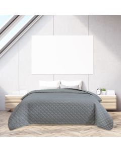 ΚΟΥΒΕΡΛΙ ΓΚΡΙ MICROFIBER 260X230 San Lorentzo 010008GREY