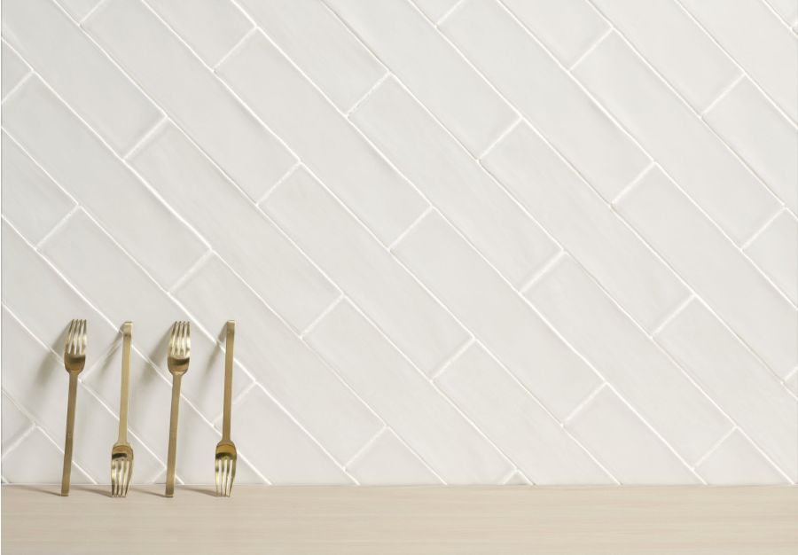 Πλακάκι Τουβλάκι Τοίχου 7,5x30εκ. Peronda Ceramicas Peace White Matt