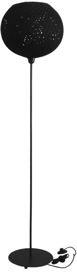 SILK-02 FLOOR LAMP BLACK Φ35 Heronia 31-1163