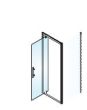 Πόρτα Ντουσιέρας 90 εκ. 1 Ανοιγόμενο, Προφίλ Χρώμιο, 6 χιλ. Κρύσταλλο Clean Glass, Ύψος 185 εκ. Axis Pivot PX90C-100 