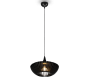 Μοντέρνο Κρεμαστό Ξύλο Μαύρο Ματ 40xH26cm 1xE27 Trio Lighting Colino 315900132