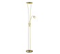 Φωτιστικό Δαπέδου με Βοηθητικό Brass Matt 25xH180cm Led 20w 3000K 2000lm Trio Lighting Arizona 426410208