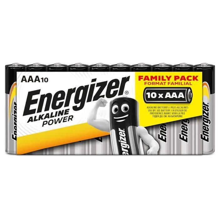 Μπαταρίες Αλκαλικές AAA /Ε92 (Mini Minion) Family Pack 10 τμχ. Energizer Alkaline Power LR03 F016740