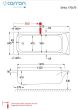 Μπανιέρα Υδρομασάζ 170*70 εκ.Ακρυλικό Carronite Carron Delta 427CH  