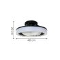 Ανεμιστήρας Οροφής Μπλε 20w DC 48xH20cm Led 36w 3CCT, Control, Timer it-Lighting Eidin 101000870