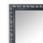 Καθρέπτης Επιτοίχιος Π70xY170 εκ. Black-Silver Wood Πλαίσιο Mirrors & More Sonja 1070396