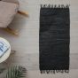 Δερμάτινο Χαλάκι 70x140cm Leather Flat Black San Lorentzo 1372ABLACK 