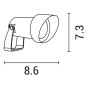 Φωτιστικό Κήπου IP65 Σποτ με Κάλυπτρο 1xGU10 Ø86x73mm Μαύρο Eurolamp 145-82027