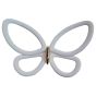 White Metal Butterflies 3D μεταλλικές Ango 24006